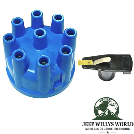 Distributor Cap + Rotor Set Jeep CJ 5,0 + 5,9 L 76-86