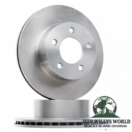 Brake Rotor Pair Front Jeep Wrangler + Cherokee 84-89