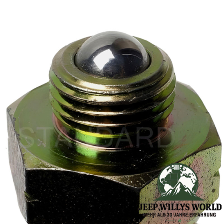 Reverse Back Up Lamp Switch T18 T150 Transmission Jeep CJ / SJ (76-86), thread side.