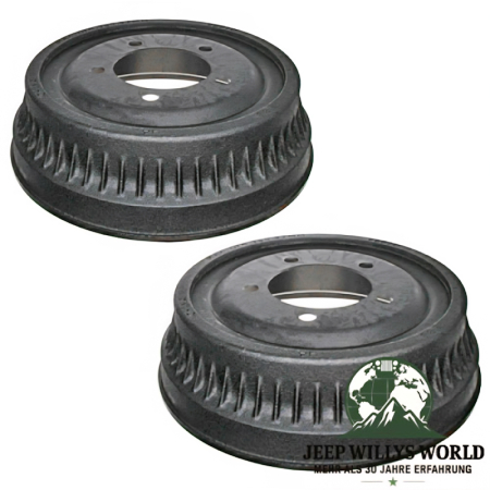 11 Inch Brake Drum Pair Jeep CJ 74-78