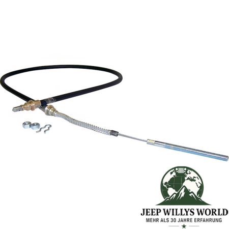 Parking Brake Cable front Jeep CJ5 76-83, pedal to equalizer.