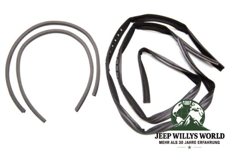 Türdichtung Fensterführung Set vorne rechts + links Jeep CJ 76-81