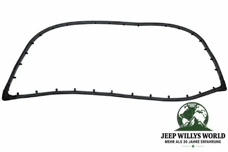 Hardtop Lift Gate Weatherstrip Tail Gate Jeep CJ7, CJ8, 76-86, Product Picture.