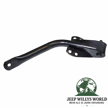 Mirror Arm  Right with Bracket Black Steel Jeep CJ + Wrangler 55-95