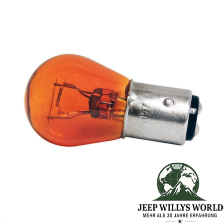 Glühlampe Glühbirne gelb Zweifaden Blinkleuchte Jeep 12V 72-86