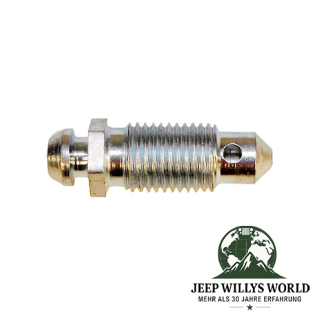 Brake bleeder screw, left/right, Jeep CJ, YJ, TJ, JK, XJ, KJ, ZJ, WJ, 76-06