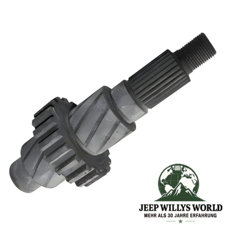 Front Output Shaft Dana 300 Transfer Case Jeep CJ 80-86, Close-Up.