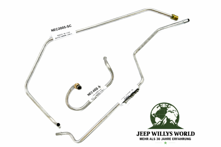 Benzinleitung Set Edelstahl Benzinpumpe zum Vergaser Jeep CJ7 4,2 L 81-86