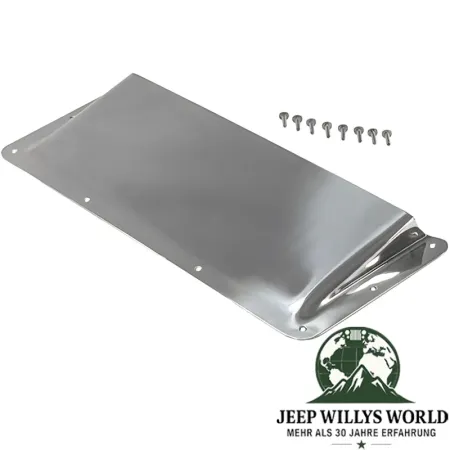 Airscoop Lüftungsgitter Hutze Edelstahl Jeep CJ5 CJ7 CJ8 + Wrangler YJ (1976-1995)