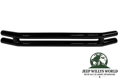 Rugged Ridge Stoßstange Frontstoßstange Doppelrohr Ø 76mm schwarz Jeep CJ5 CJ7 CJ8 / Wrangler YJ TJ (1976-2006)