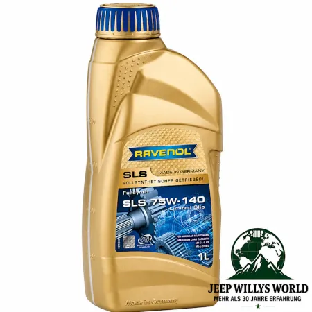Axle Oil Full Synthetic 1L RAVENOL SLS SAE 75W-140 GL-5 LS Jeep Wrangler 96-18