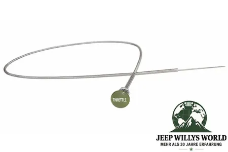 Gaszug mit Knopf Jeep Willys MB + Ford GPW 41-64