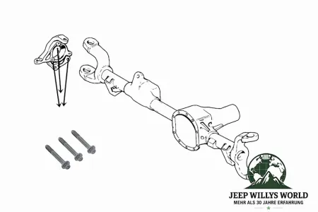 Radnabenschrauben Set Vorderachse Jeep Wrangler + Cherokee + Grand Cherokee 84-06