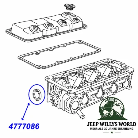 Mopar Simmerring Nockenwelle vorne Jeep Wrangler TJ / Cherokee KJ 2,4L 4 Zyl. Motor (2002-2006)