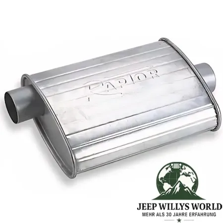 Sport Endschalldämpfer 2,25" Jeep CJ Wrangler 2,5 + 4,2 + 5,0 L 76-95