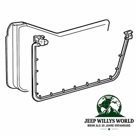 Türdichtung Halbtüren Paar Jeep Wrangler 96-06