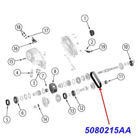Chain Transfer Case Jeep Wrangler TJ JK 03-18