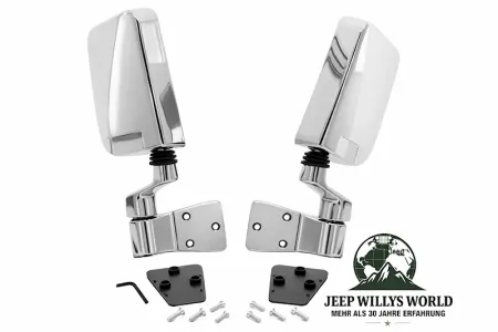 Außenspiegel Set Chrom HIGHROCK 4x4 Jeep Wrangler 87-02
