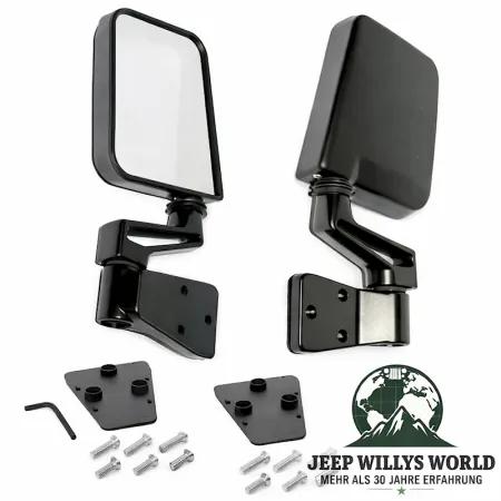 Außenspiegel Set Schwarz HIGHROCK 4x4 Jeep Wrangler 87-02