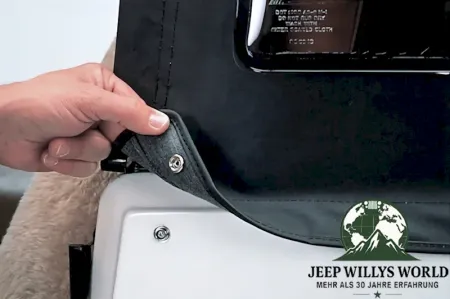 Tigertop Verdeck inkl. Türen Schwarz Jeep CJ7 76-86