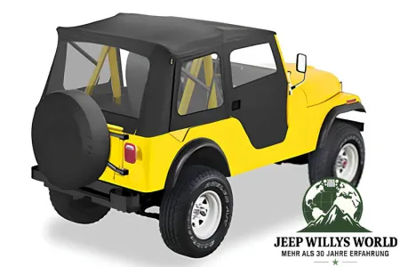 Supertop Verdeck inkl. teilbaren Türen (Black Denim). Jeep Willys M38A1 / CJ5 (1955-1975)