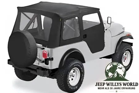 Supertop Softtop incl. Doors Bestop Black Jeep CJ5 76-83