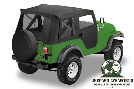 Supertop Verdeck incl. teilbare Türen Black Denim Jeep CJ5 76-83