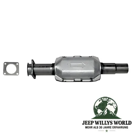 Katalysator mit Schraubflansch für 2,5L oder 4,0L Benzinmotoren. Jeep Cherokee XJ / Wrangler YJ / Comanche MJ (1984-1999).