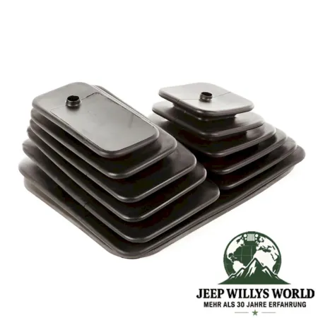 Double Shifter Boot (outer) BA10/5 AX4 AX5 AX15 Transmission Jeep Wrangler YJ (87-95), dashboard facing side pictured.