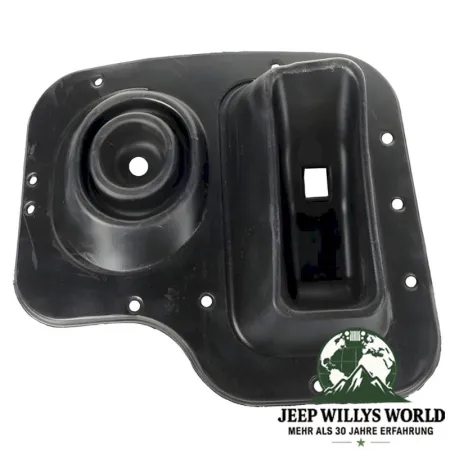 Double Shifter Boot (inner) BA10/5 AX4 AX5 AX15 Transmission Jeep Wrangler YJ (87-95), pictured from above.