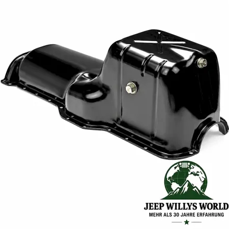 Crown Engine Oil Pan with sensor hole Jeep Wrangler YJ TJ / Cherokee XJ / Comanche MJ / Grand Cherokee ZJ ZG 4.0L Engine (1987-2001)