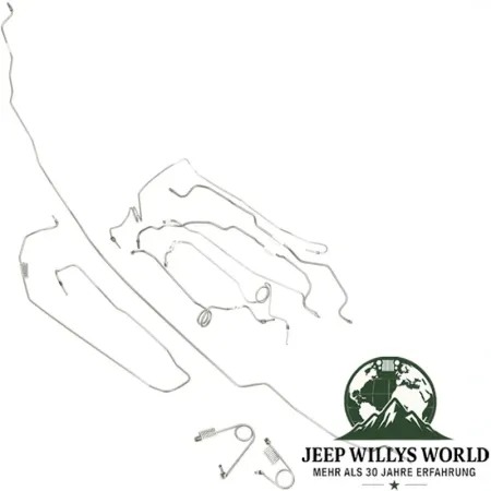 Bremsleitungssatz 7-teilig Edelstahl mit ABS Jeep Wrangler 96-06
