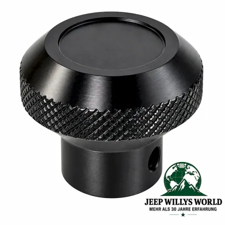 Armaturenbrett Zugschalterknopf Aluminium schwarz Jeep CJ 76-86
