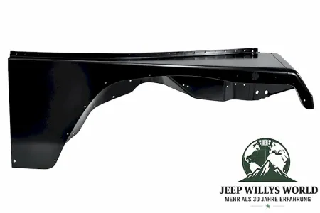 front right Fender, Black primed, bolt on installation. Jeep Wrangler YJ (1987-1995).