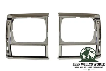 Scheinwerferrahmen Paar Chrom Jeep Cherokee 91-96