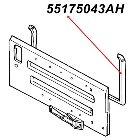 Heckklappendichtung Hecktüre unten Jeep Wrangler 96-06
