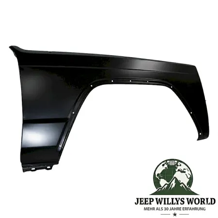 front right Fender, black primed, bolt on fit to original mounting points. Jeep Cherokee XJ (1984-1996).