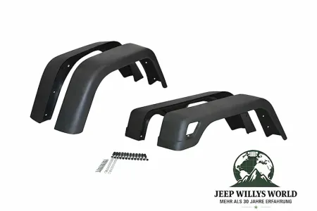 Kotflügelverbreiterung 17cm 4-teilig Jeep Wrangler 96-06