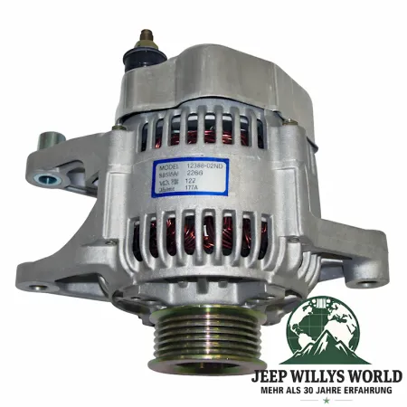 Alternator 117 Amp Jeep Wrangler + Cherokee 99-00