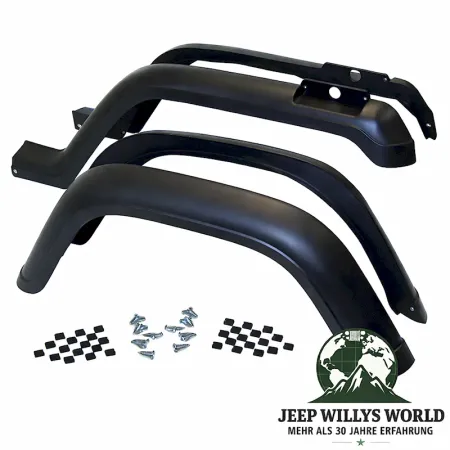 Fender Flare Kit 4 pieces Jeep Wrangler 87-95
