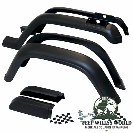 Fender Flare Kit 6 pieces Jeep Wrangler 87-95