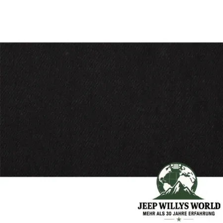 Bestop Black Denim Jeep CJ, Wrangler, Ford, Toyota Material Swatch black with a grey/blue touch to it.