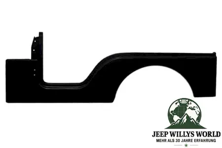 left side steel body panel, primed black. Jeep CJ5 (1976-1983)