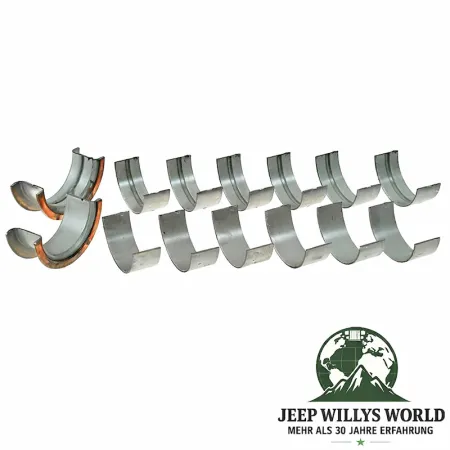 Main Bearing Set Oversize 0.020" 6 Cyl. Jeep CJ + Wrangler + Cherokee 70-90