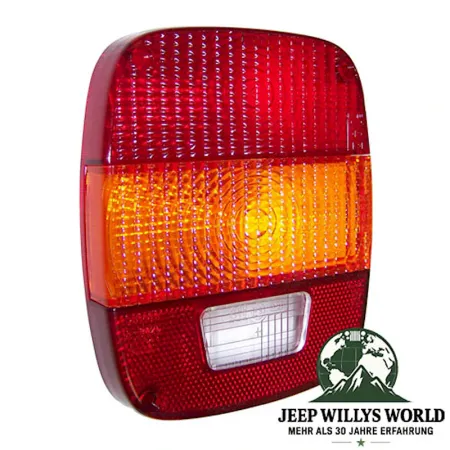 Tail Light Lens Euro Style left or right Jeep CJ Wrangler 76-95