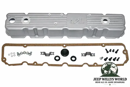 Valve Cover Set Aluminum 4,2 L 6 Zyl. Jeep CJ + Wrangler 81-86