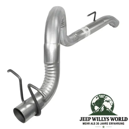 Exhaust Tailpipe (aluminized steel) for 2.5L, 4.0L or 4.2L engine. Jeep Wrangler YJ (1987-1995).