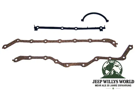 Oil Pan Gasket Set Jeep CJ + Wrangler + Cherokee 2,5 L 83-02
