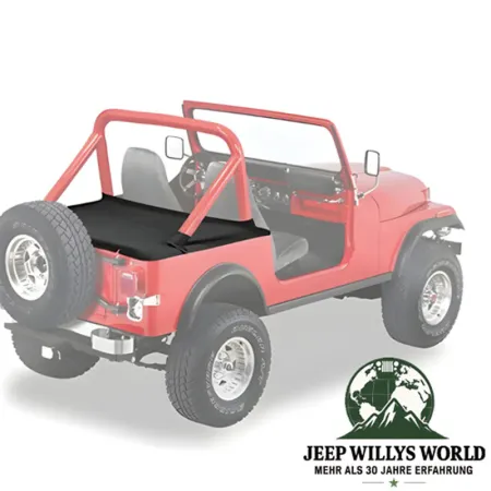 Duster Deck Cover Heckabdeckung Black Crush Bestop Jeep CJ7, Wrangler YJ (80-91)