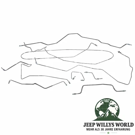 Brake Lines Set Stainless Steel LHD Jeep Cherokee 97-01